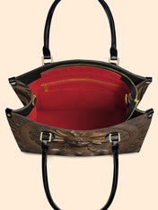 Mahogany Majesty Premium Leather Handbag QR0XD614