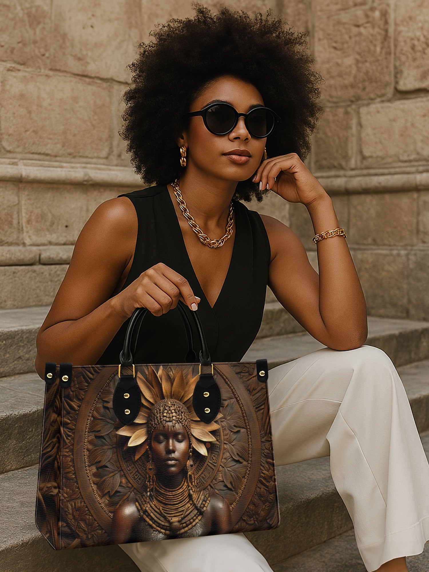 Mahogany Majesty Premium Leather Handbag QR0XD614