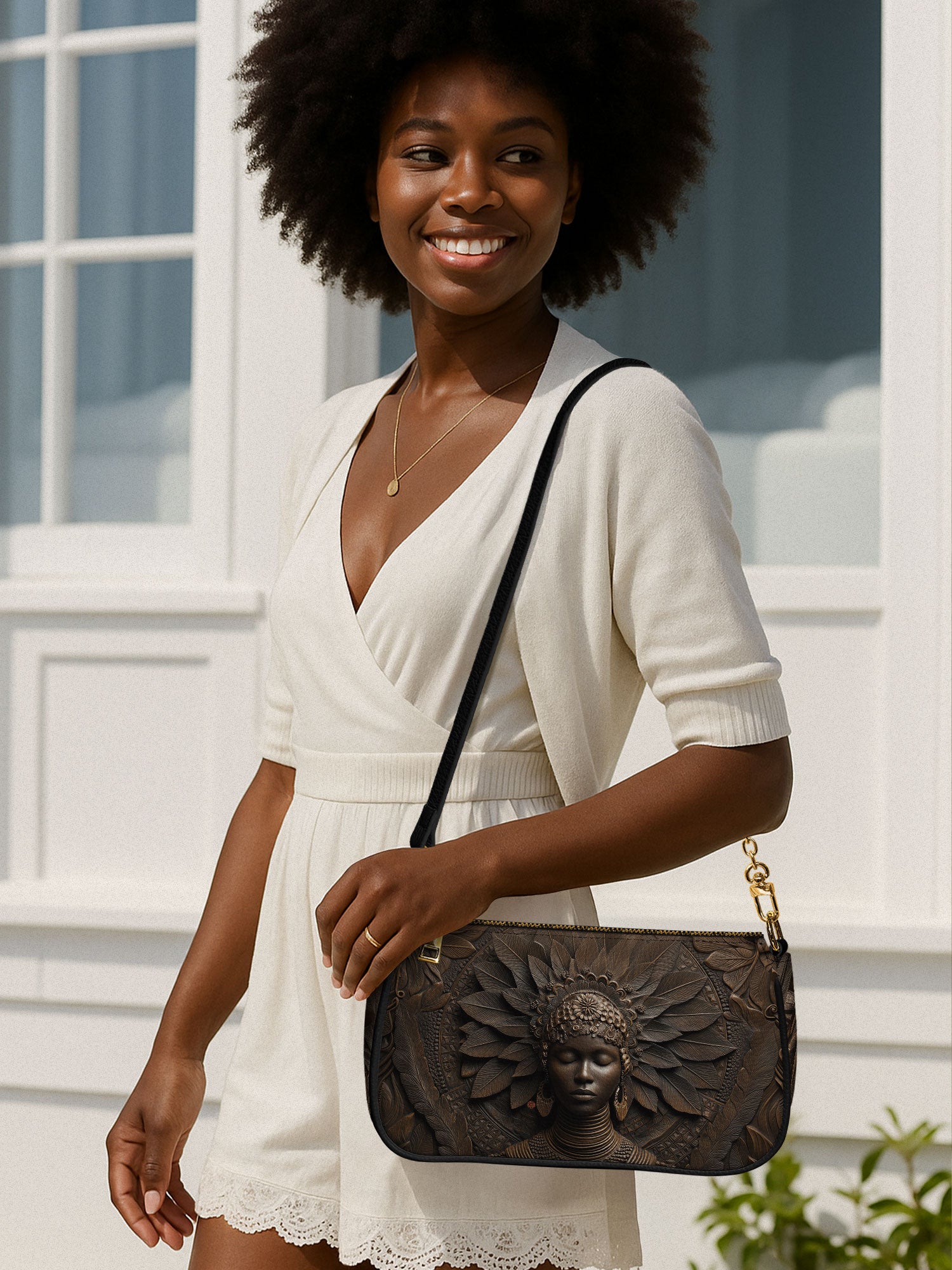 Alkebulan Arts Classic Zip Pochette QR0XD616