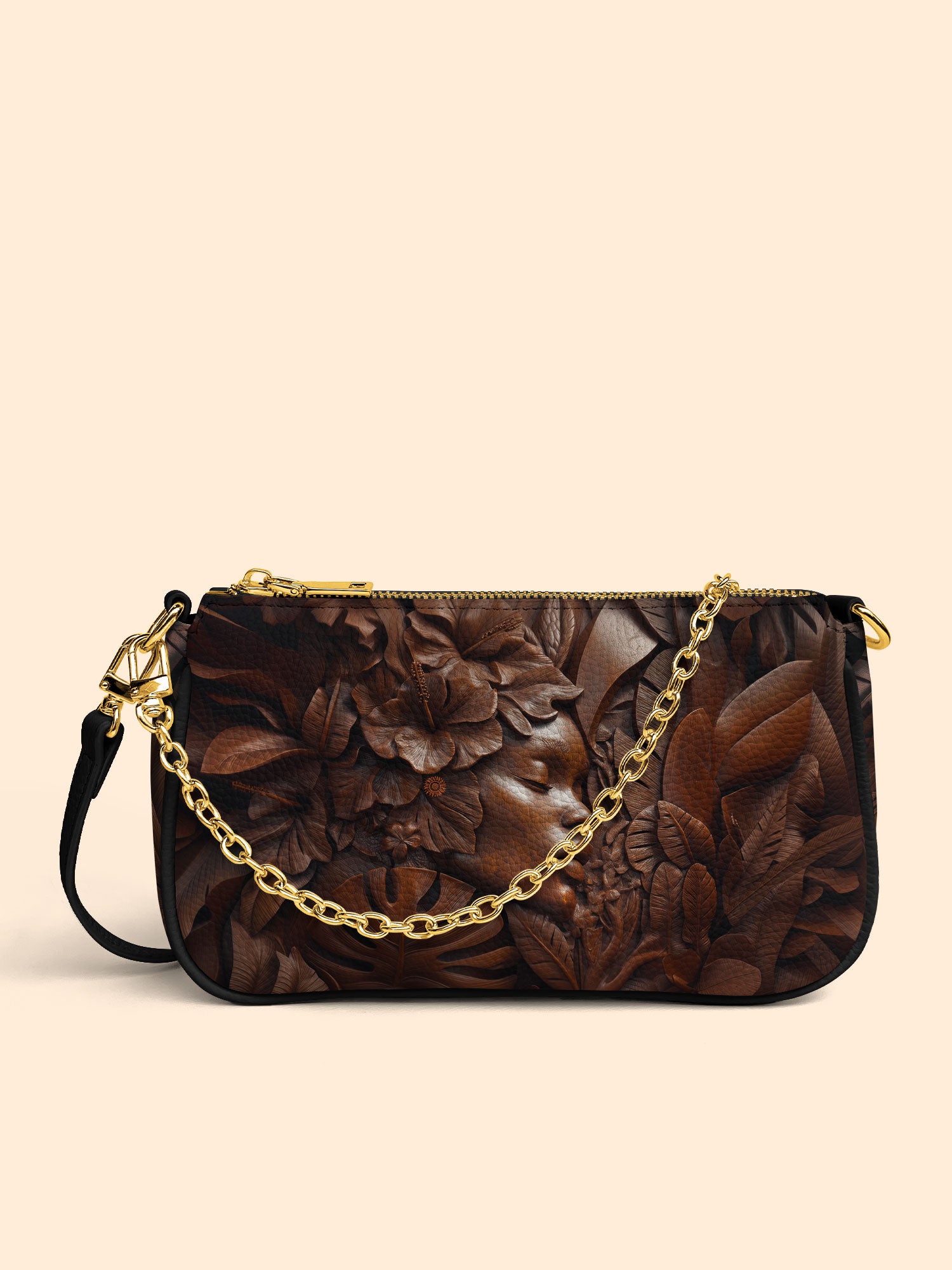 Ivory Leaf Classic Zip Pochette QR0TD342