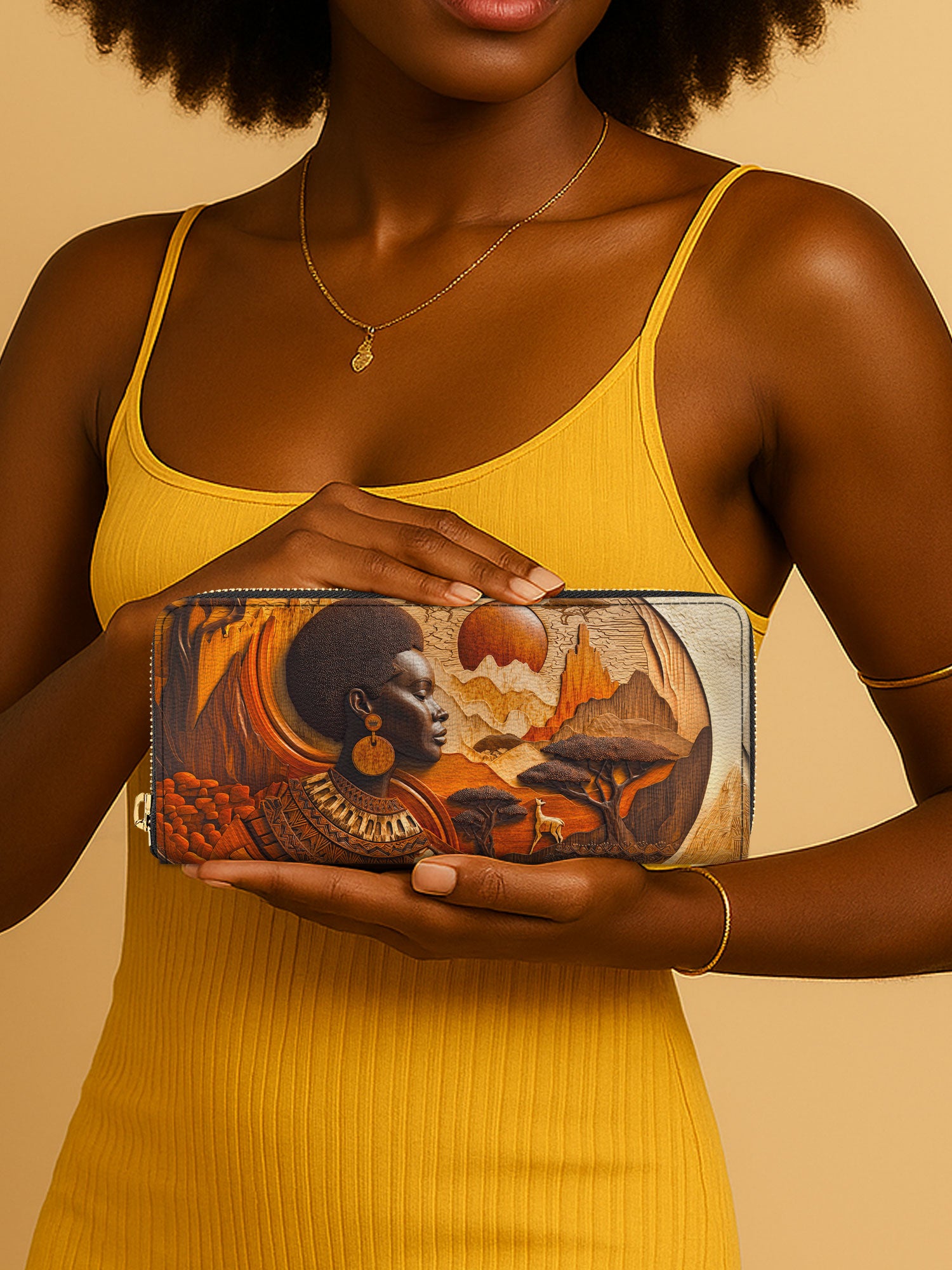 Ancestral Oak Slimline Zippy Wallet QR0TD338