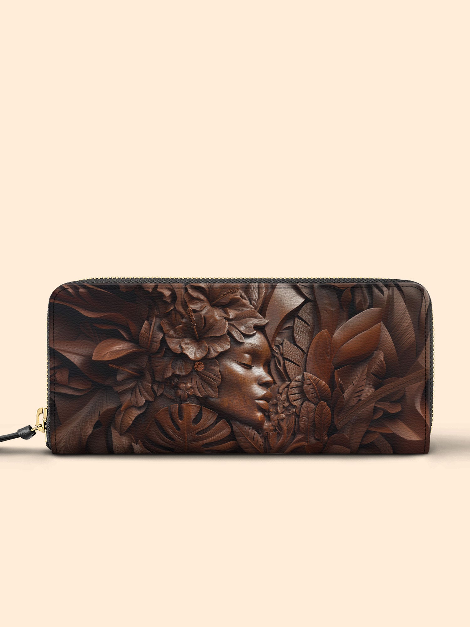 Ivory Leaf Slimline Zippy Wallet QR0TD341