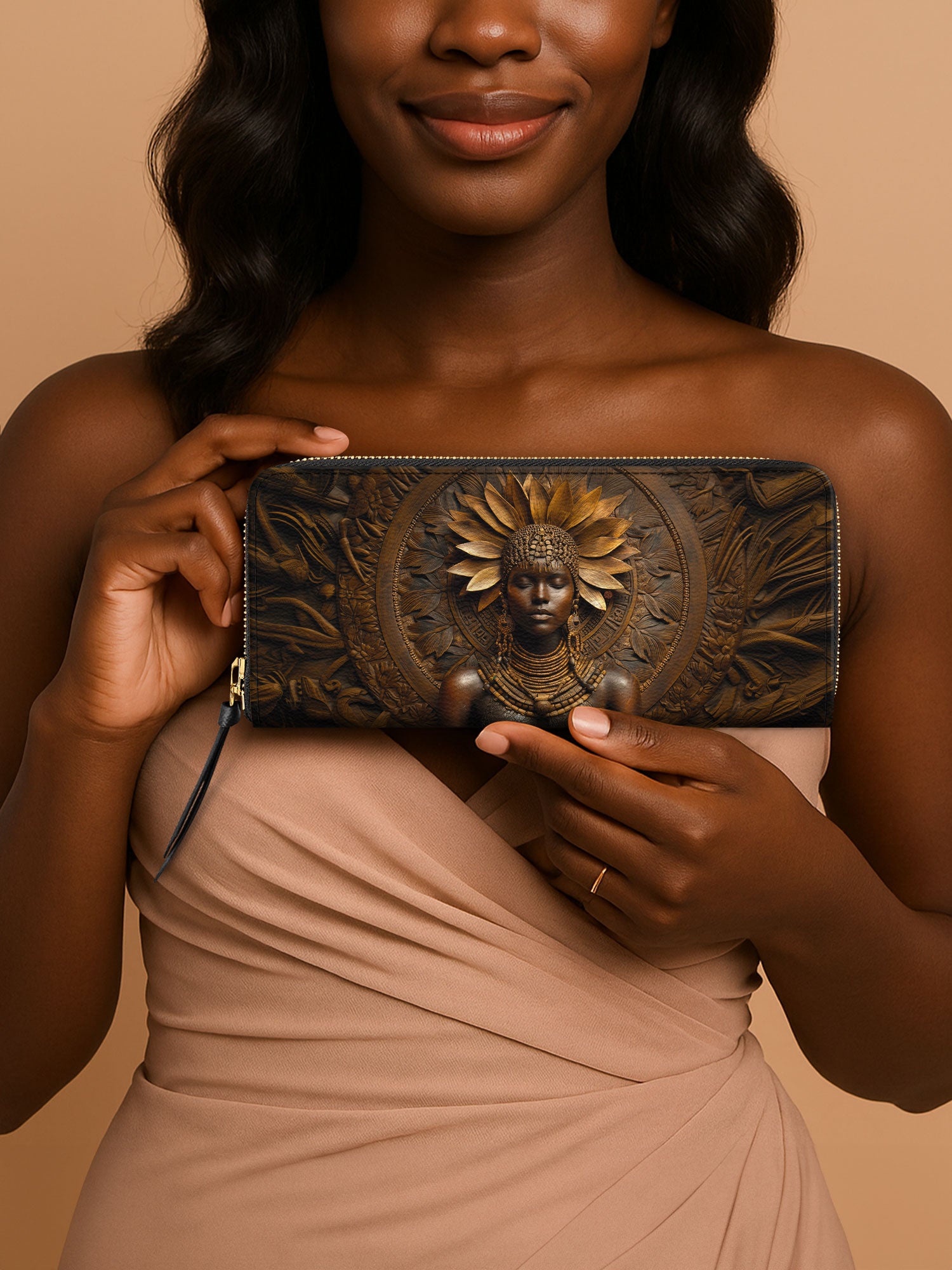 Mahogany Majesty Slimline Zippy Wallet QR0XD630