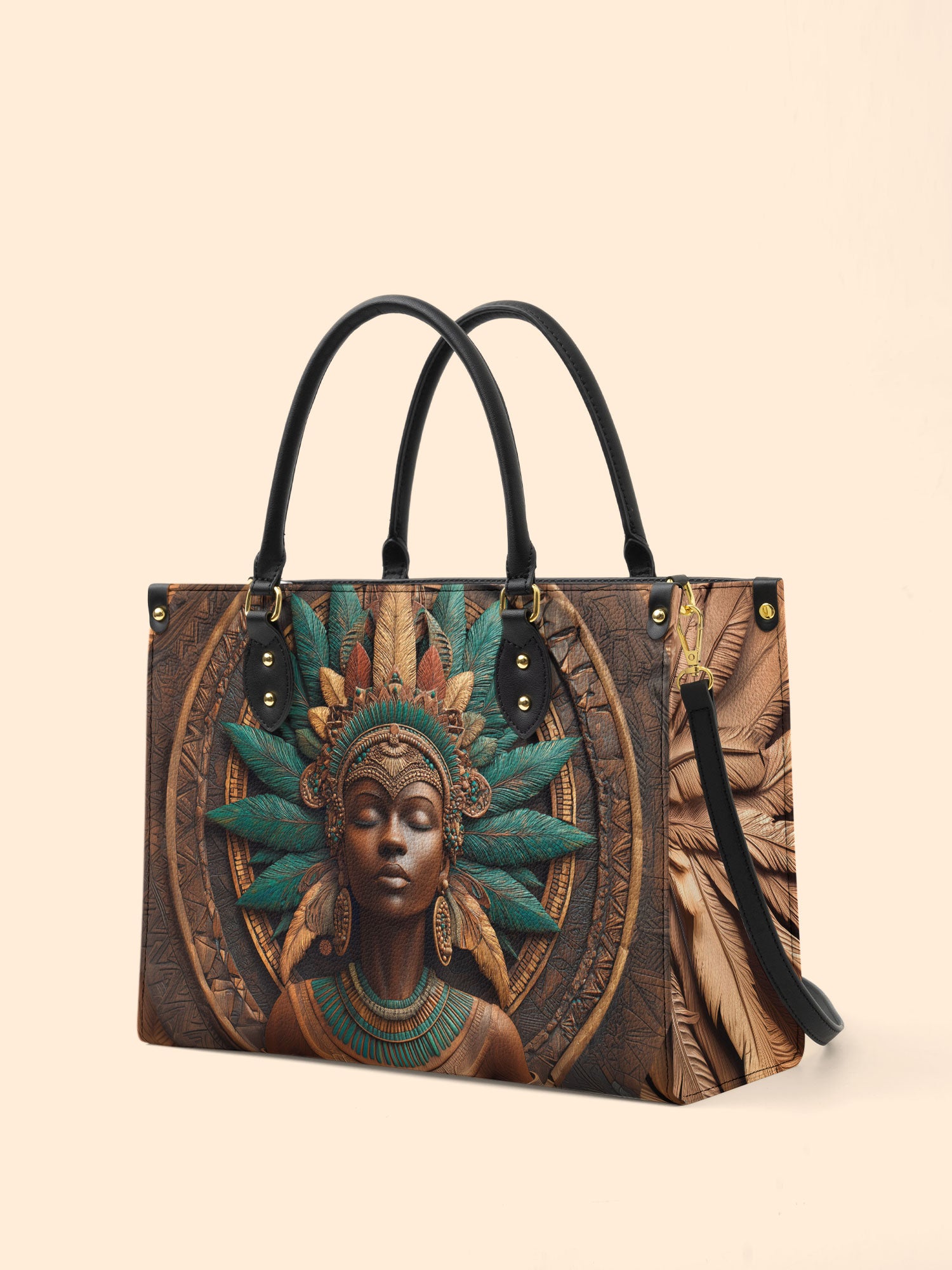 Rooted Legacy Premium Leather Handbag QR0TD349