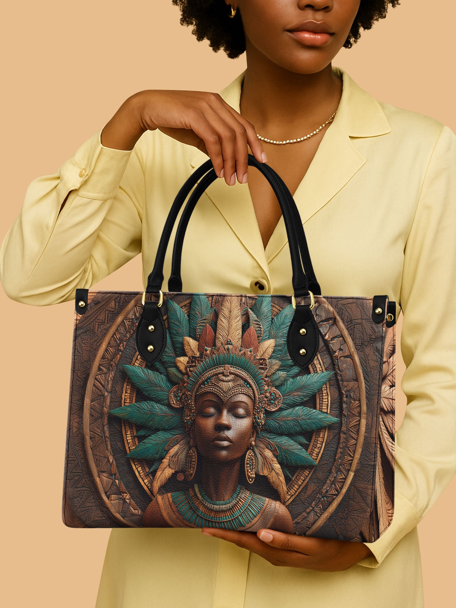 Rooted Legacy Premium Leather Handbag QR0TD349