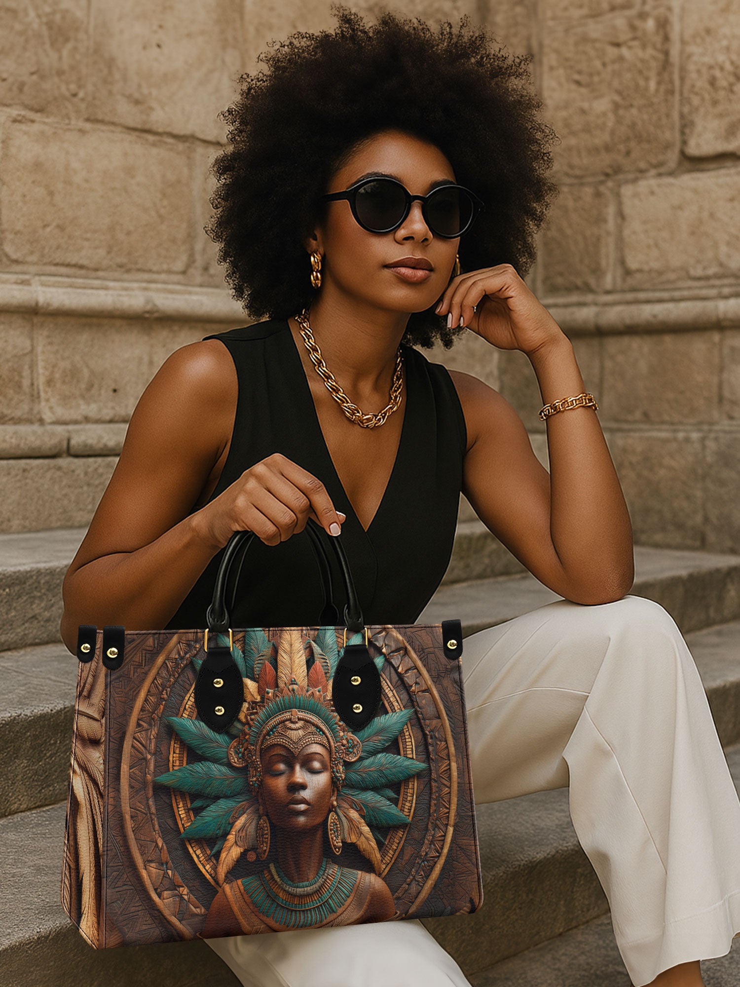 Rooted Legacy Premium Leather Handbag QR0TD349