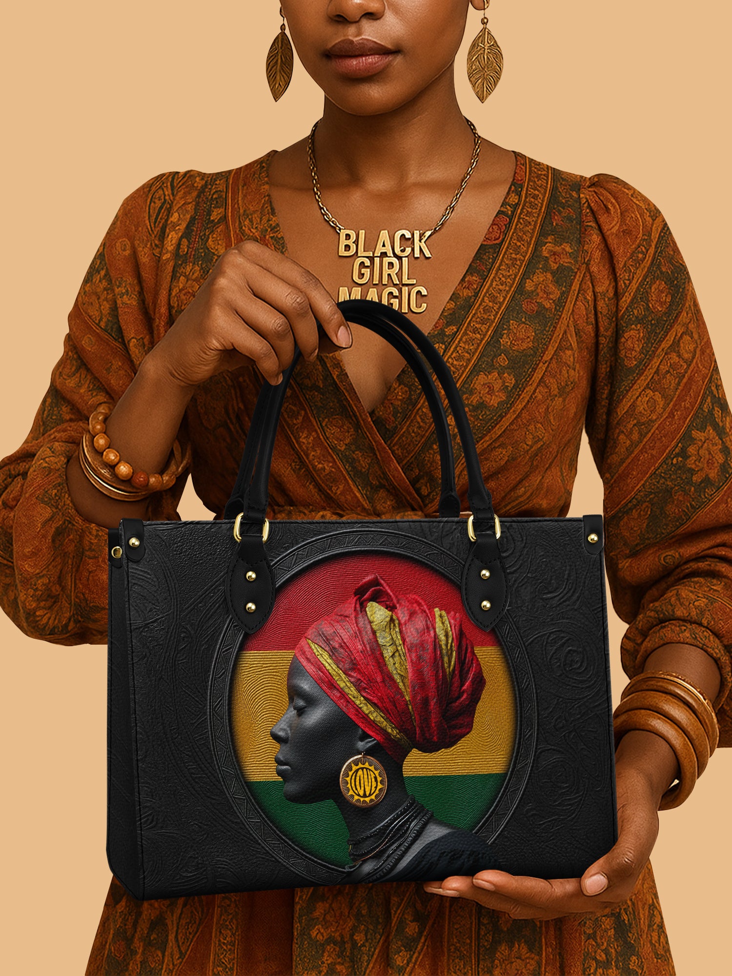 Roots Of Dawn Premium Leather Handbag QR0TV160