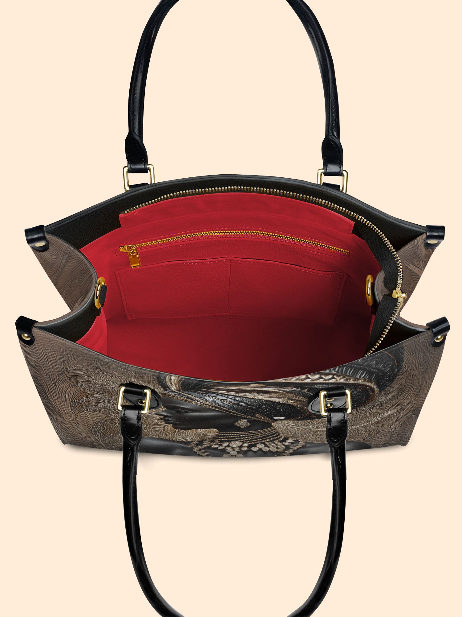 Althea Gold Premium Leather Handbag QR0XD567