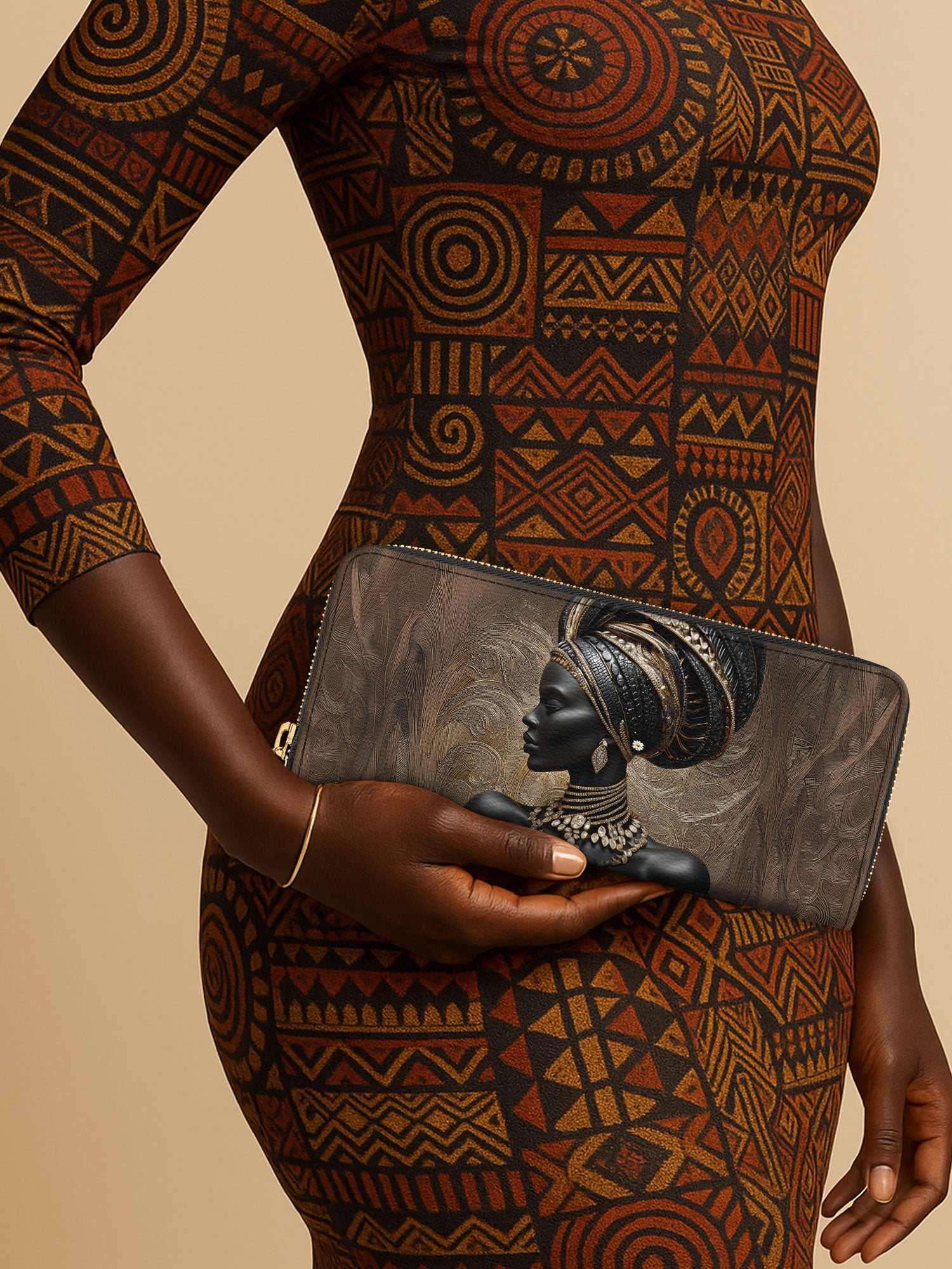 Althea Gold Slimline Zippy Wallet QR0XD593