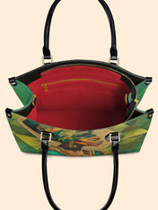 Emerald Grace Premium Leather Handbag QR0TD355