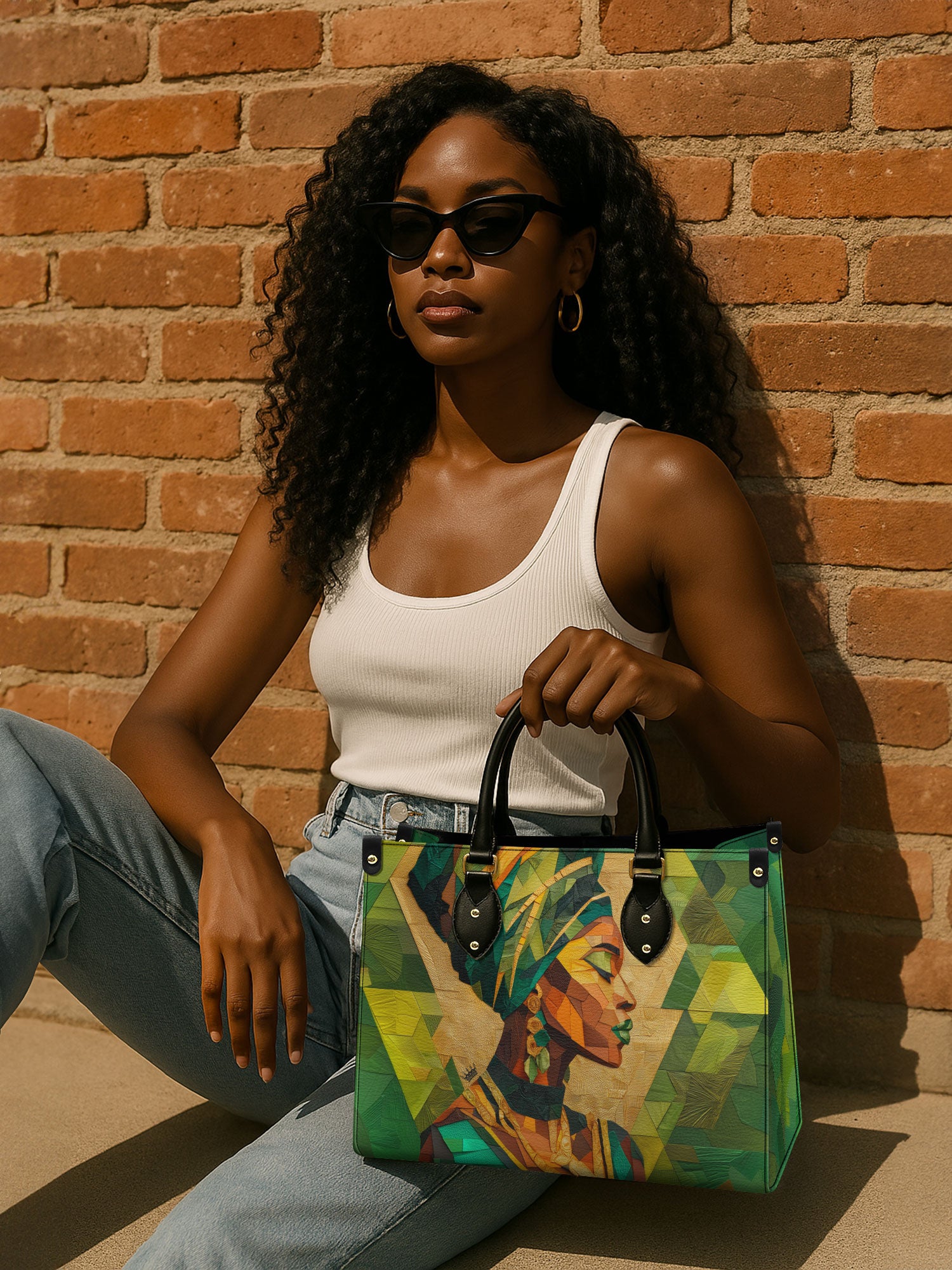 Emerald Grace Premium Leather Handbag QR0TD355