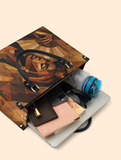 Golden Serenade Premium Leather Handbag QR0TD358