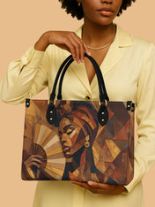 Golden Serenade Premium Leather Handbag QR0TD358