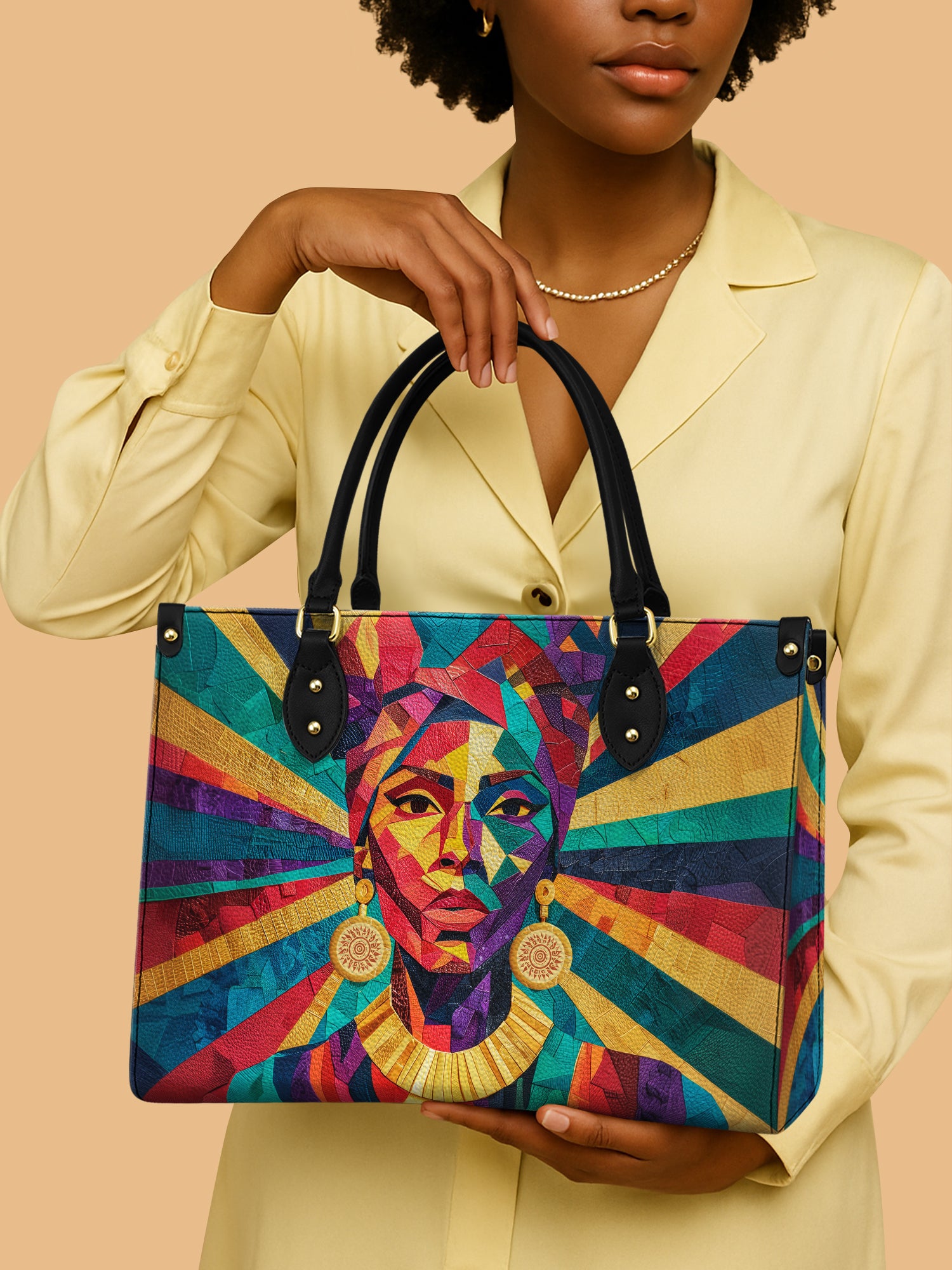 Radiant Roots Premium Leather Handbag QR0TD367