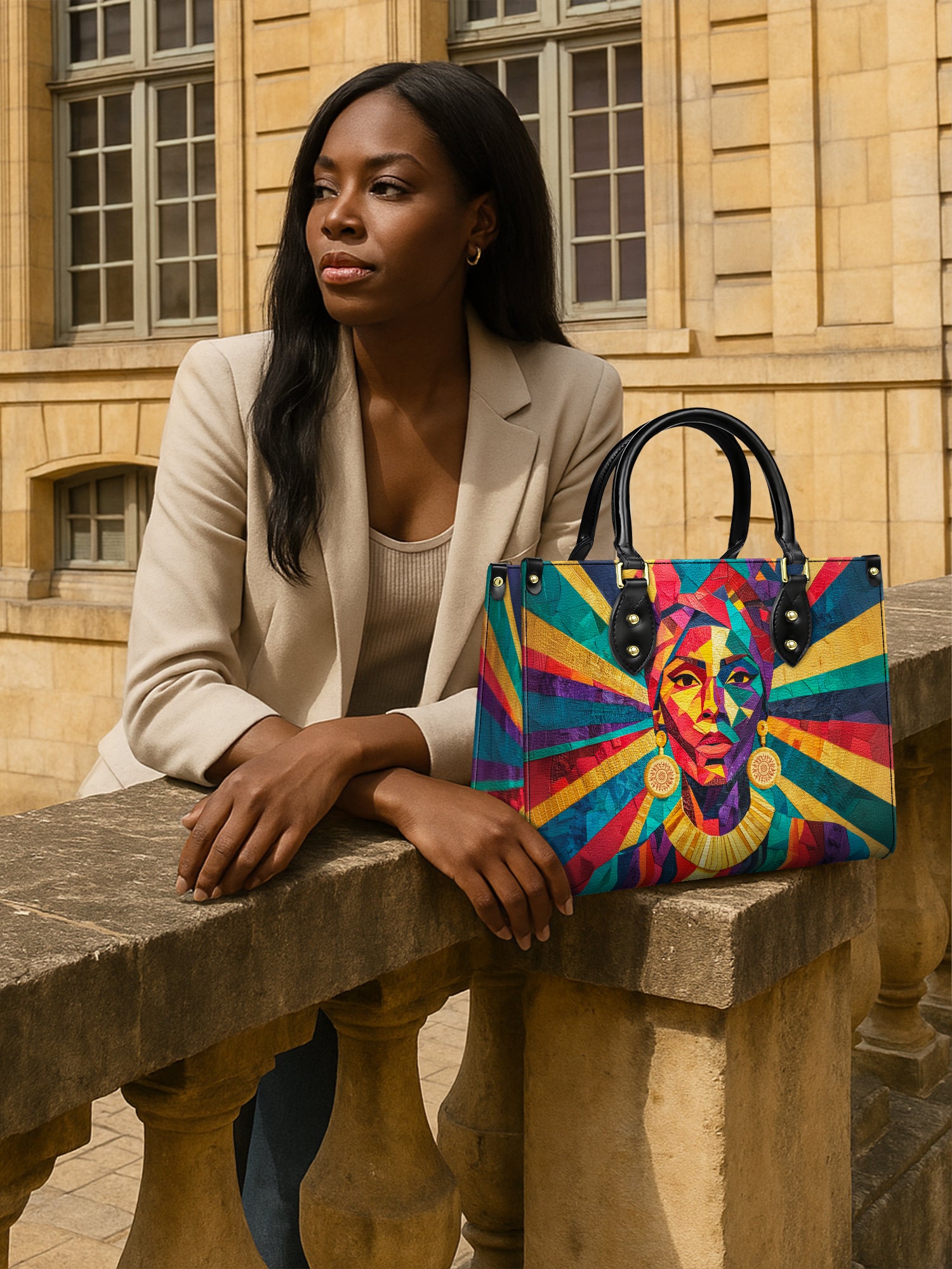 Radiant Roots Premium Leather Handbag QR0TD367