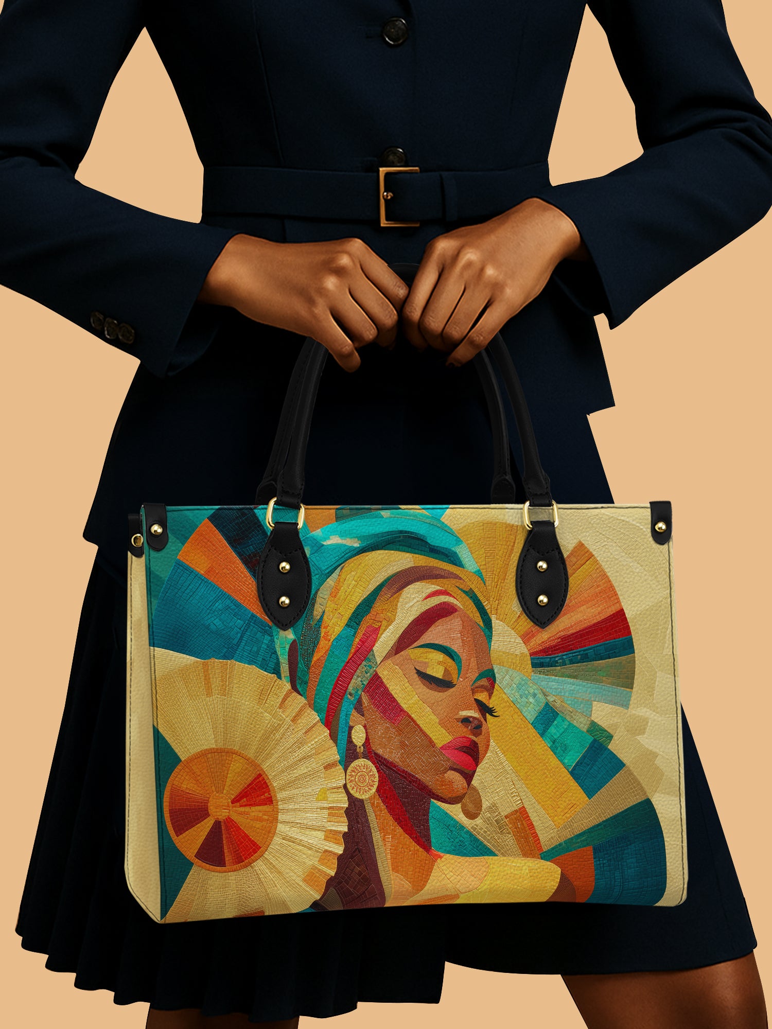 Sunlit Majesty Premium Leather Handbag QR0TD370