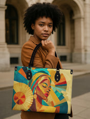 Sunlit Majesty Premium Leather Handbag QR0TD370