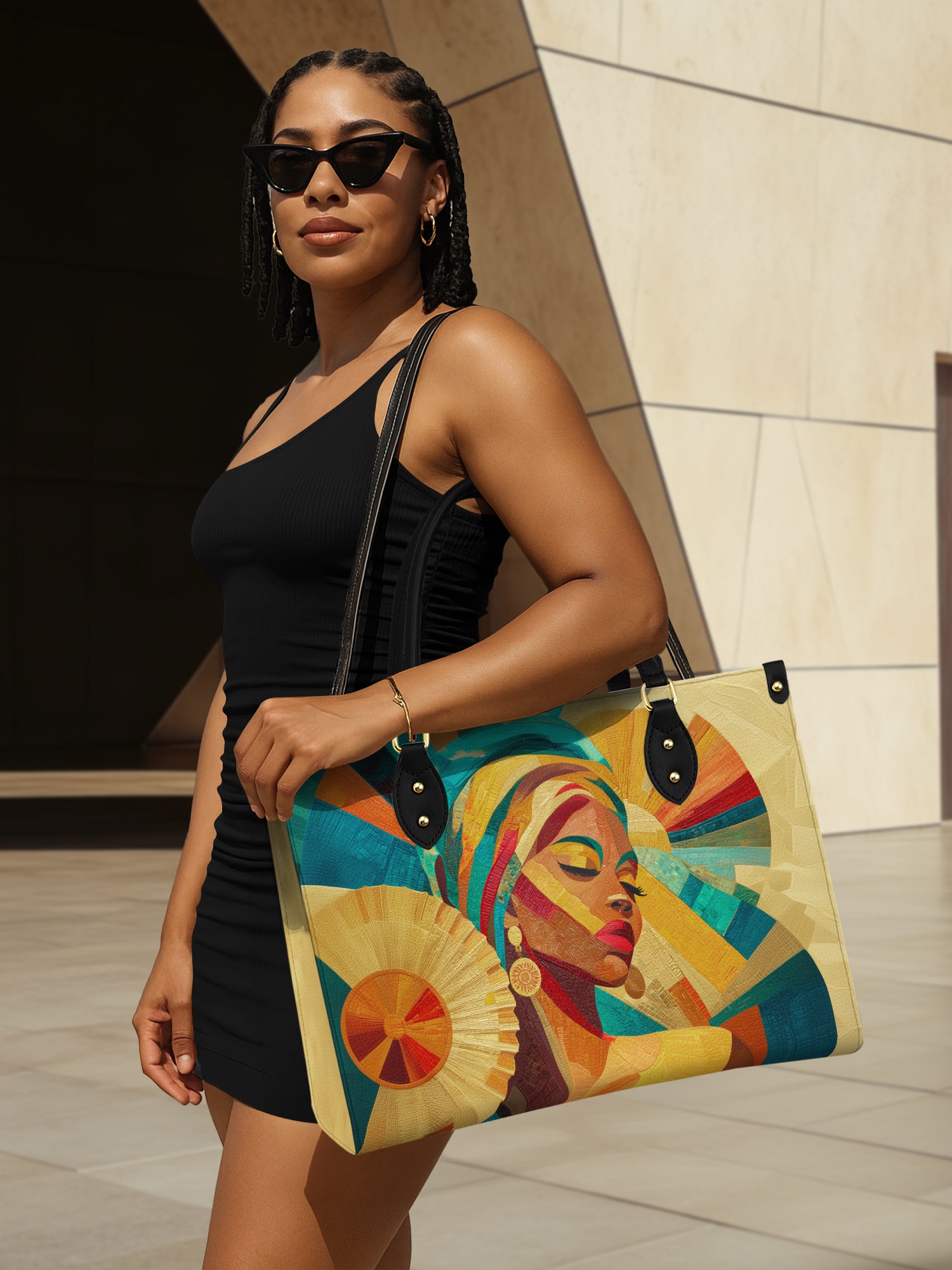 Sunlit Majesty Premium Leather Handbag QR0TD370