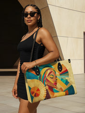 Sunlit Majesty Premium Leather Handbag QR0TD370