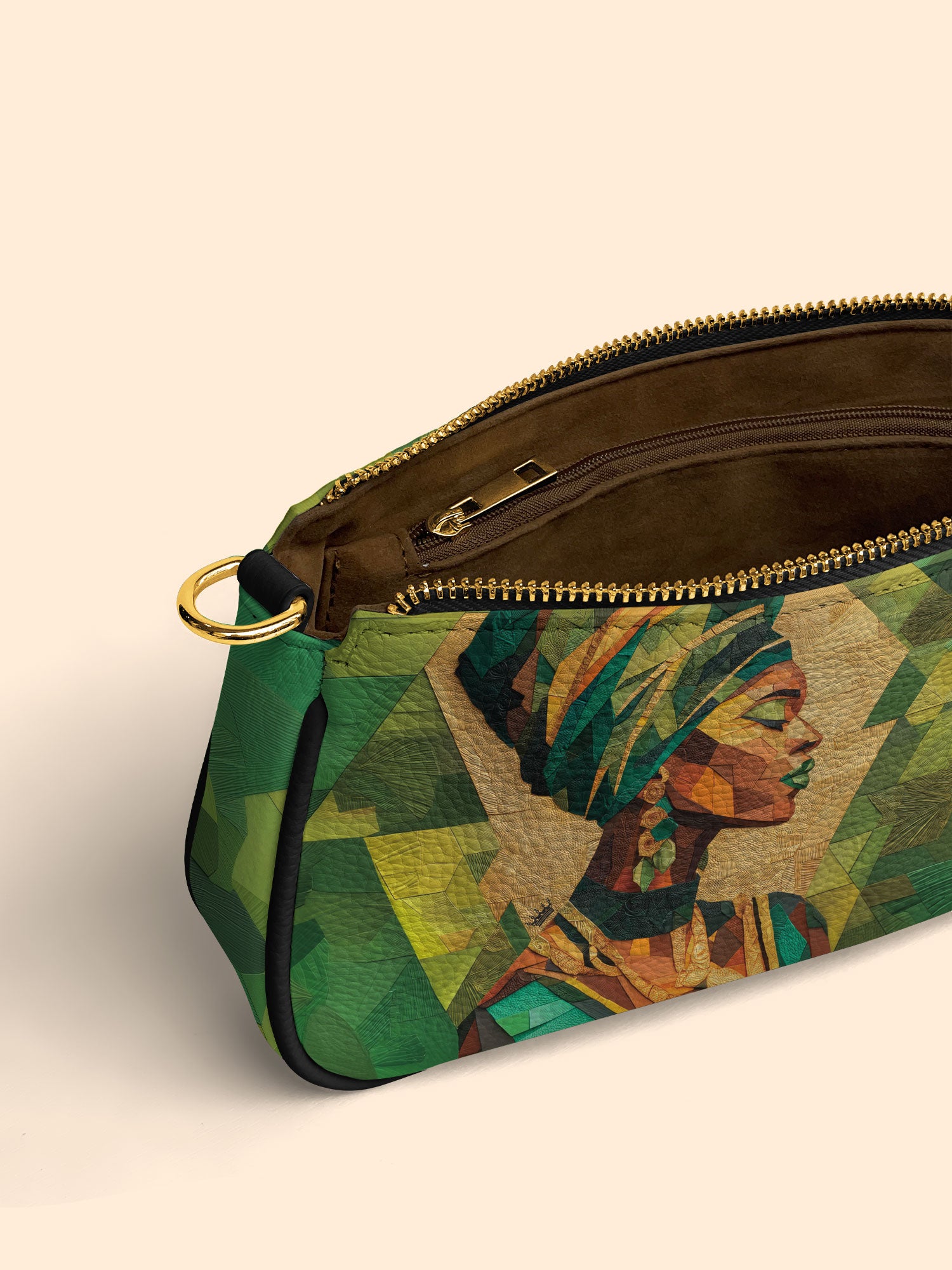 Emerald Grace Classic Zip Pochette QR0TD356