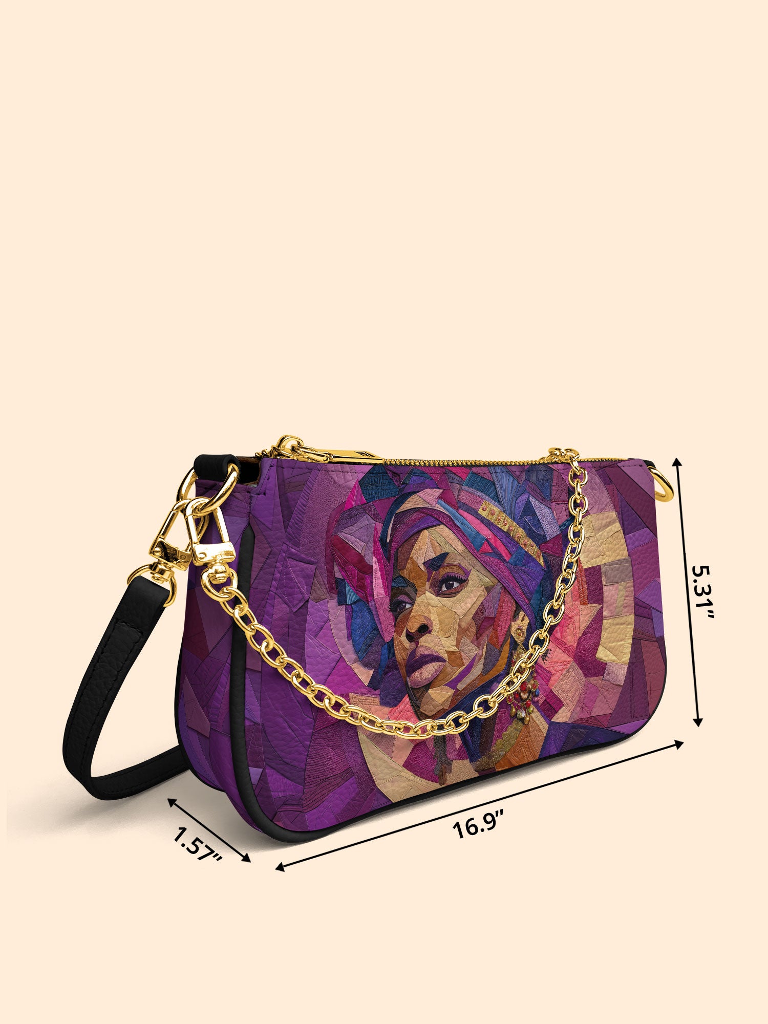 Violet Crown Classic Zip Pochette QR0TD362