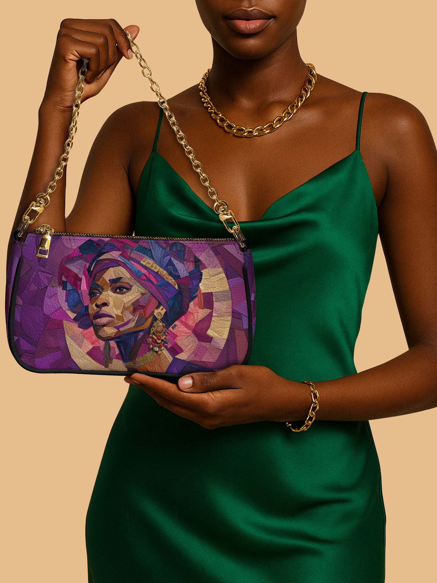 Violet Crown Classic Zip Pochette QR0TD362