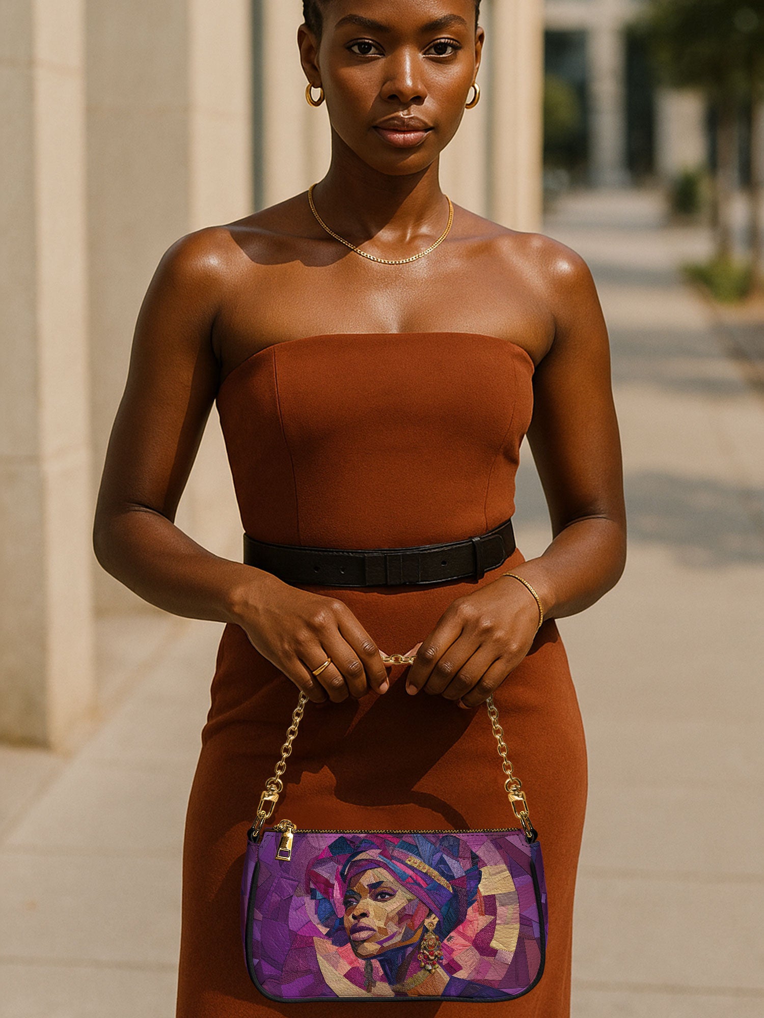 Violet Crown Classic Zip Pochette QR0TD362