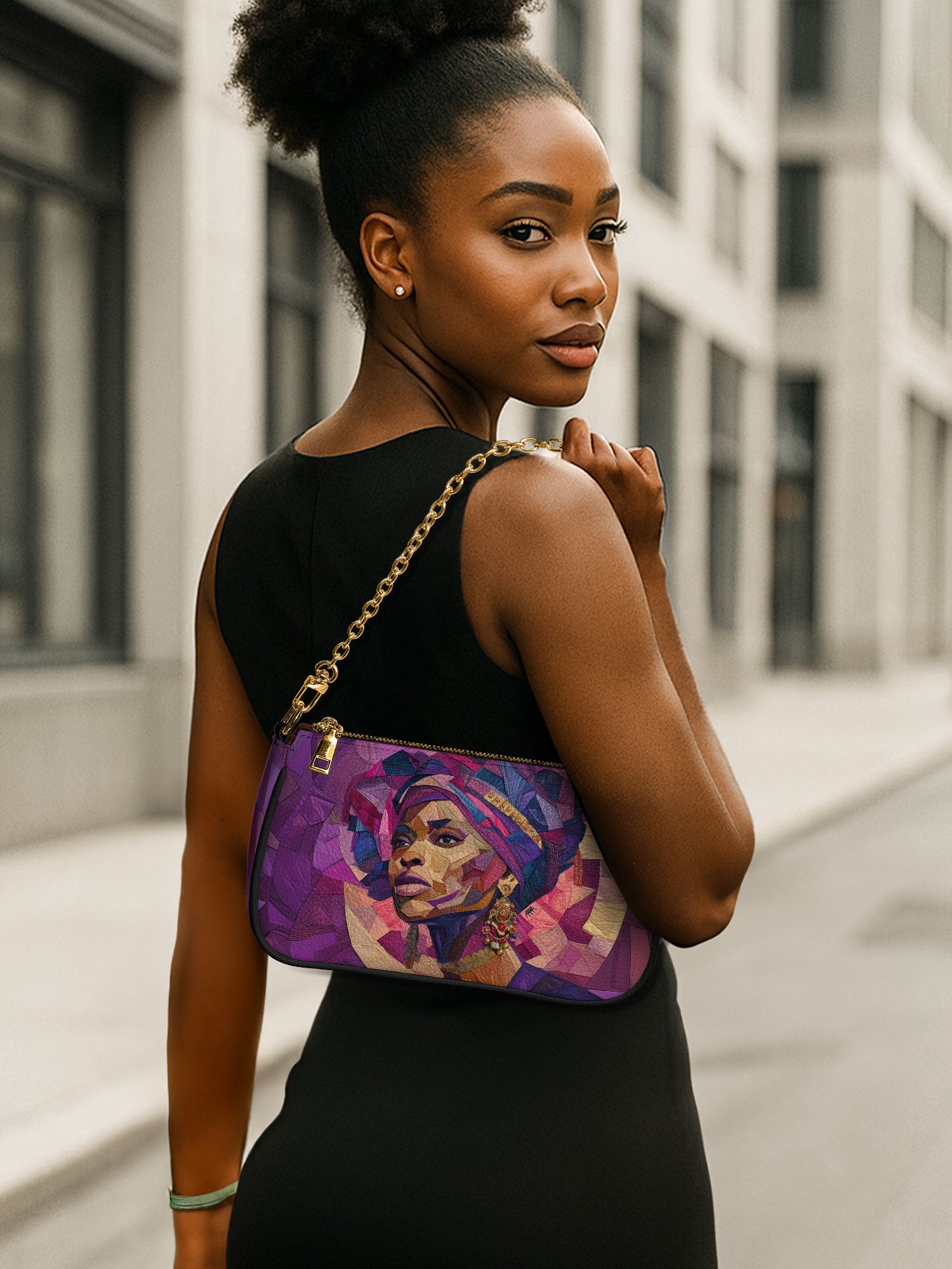 Violet Crown Classic Zip Pochette QR0TD362