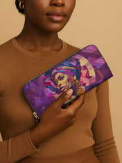 Violet Crown Slimline Zippy Wallet QR0TD363