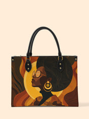 Bold In Black Premium Leather Handbag QR0TD382