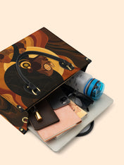 Bold In Black Premium Leather Handbag QR0TD382