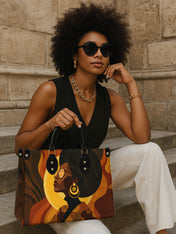 Bold In Black Premium Leather Handbag QR0TD382