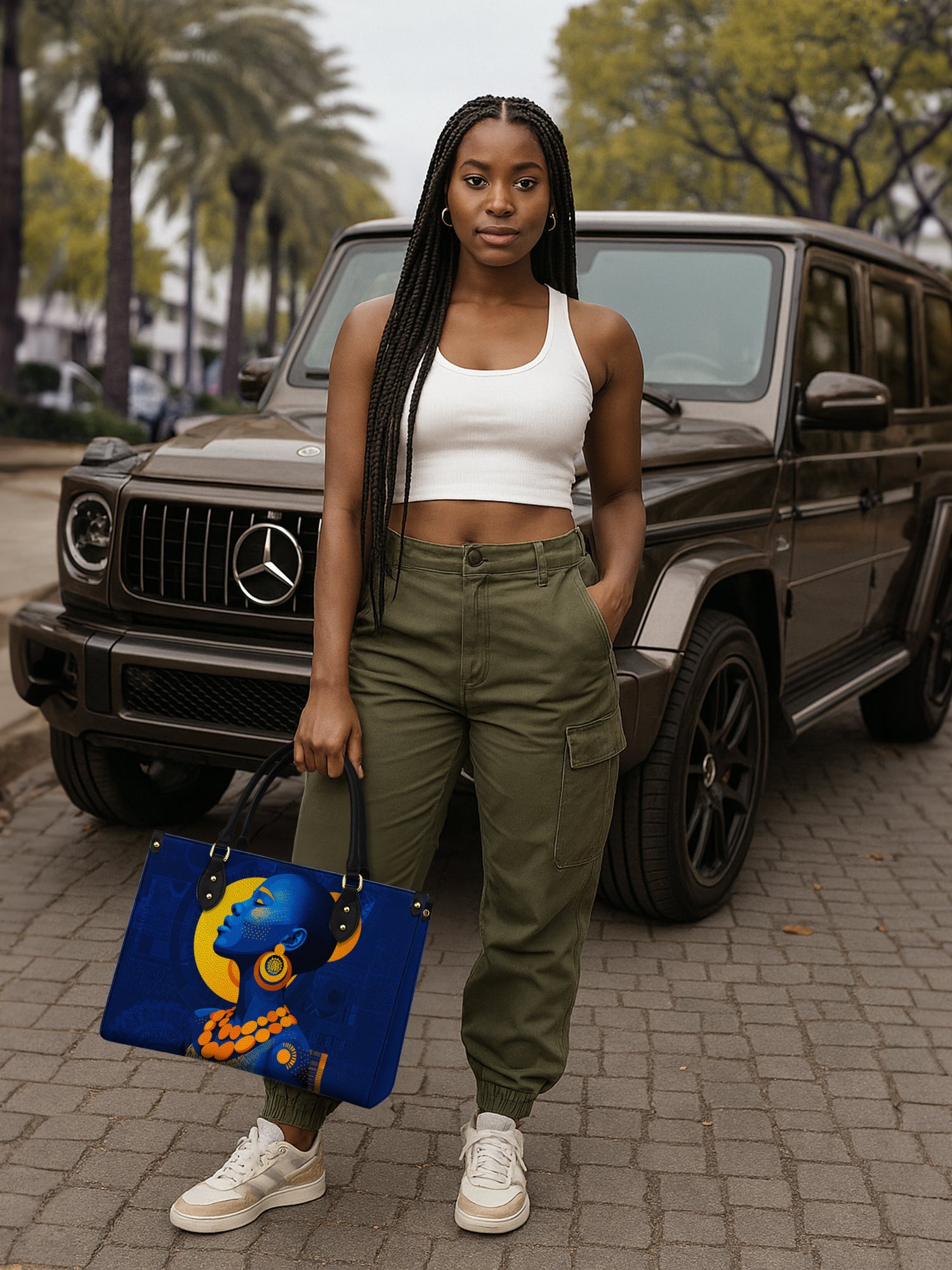 Edge Spirit Premium Leather Handbag QR0TD406