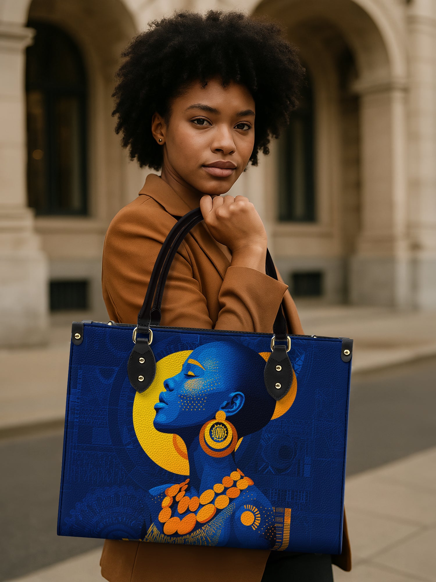 Edge Spirit Premium Leather Handbag QR0TD406