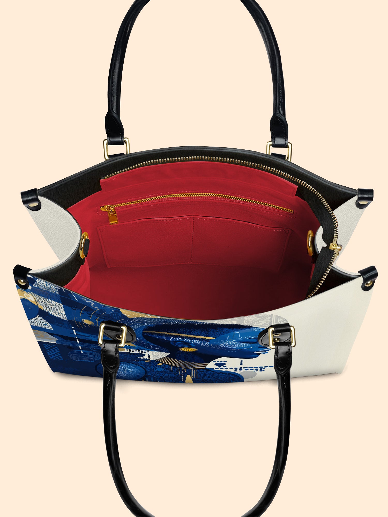 Raw Majesty Premium Leather Handbag QR0TD412