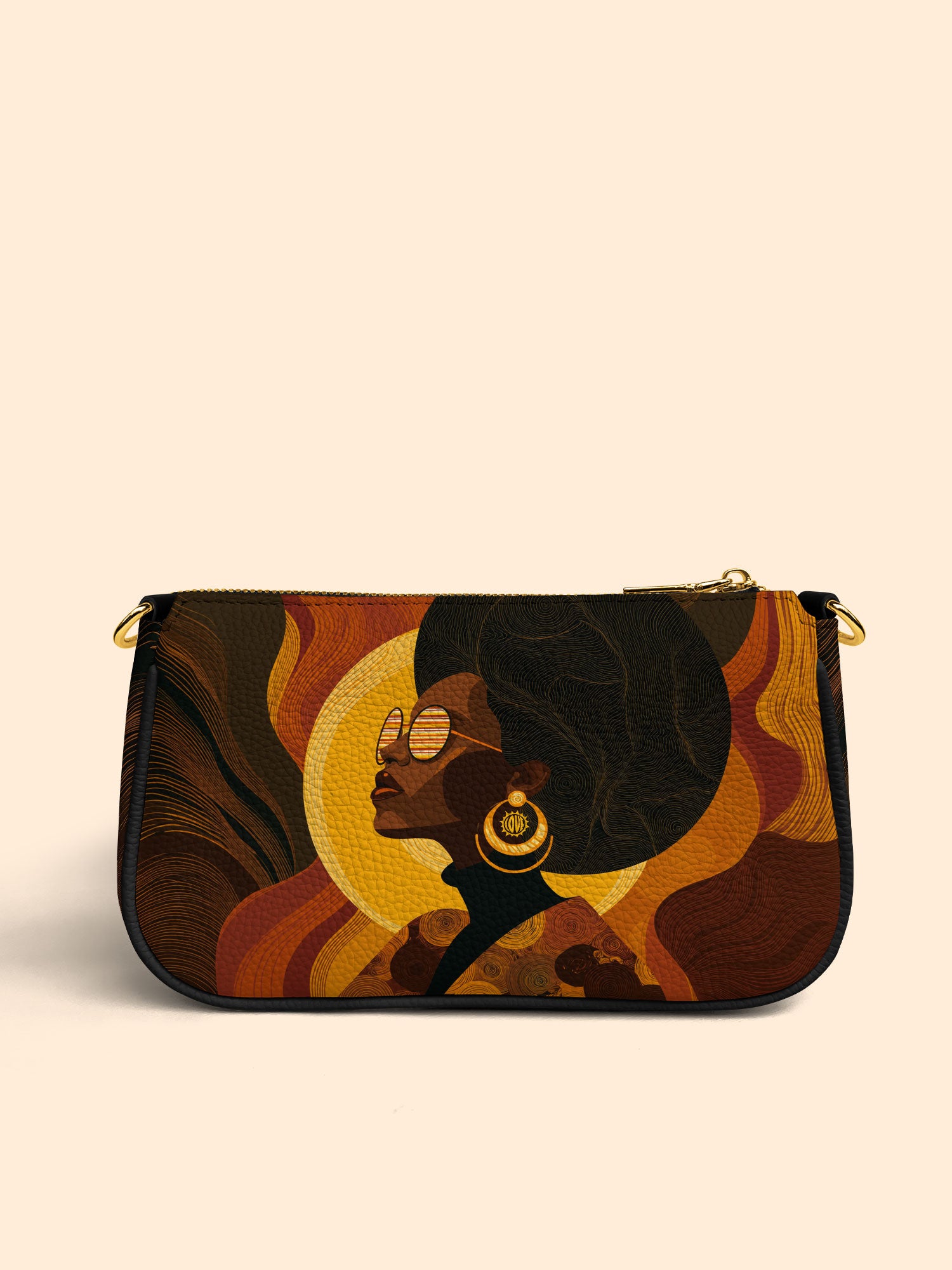 Bold In Black Classic Zip Pochette QR0TD387