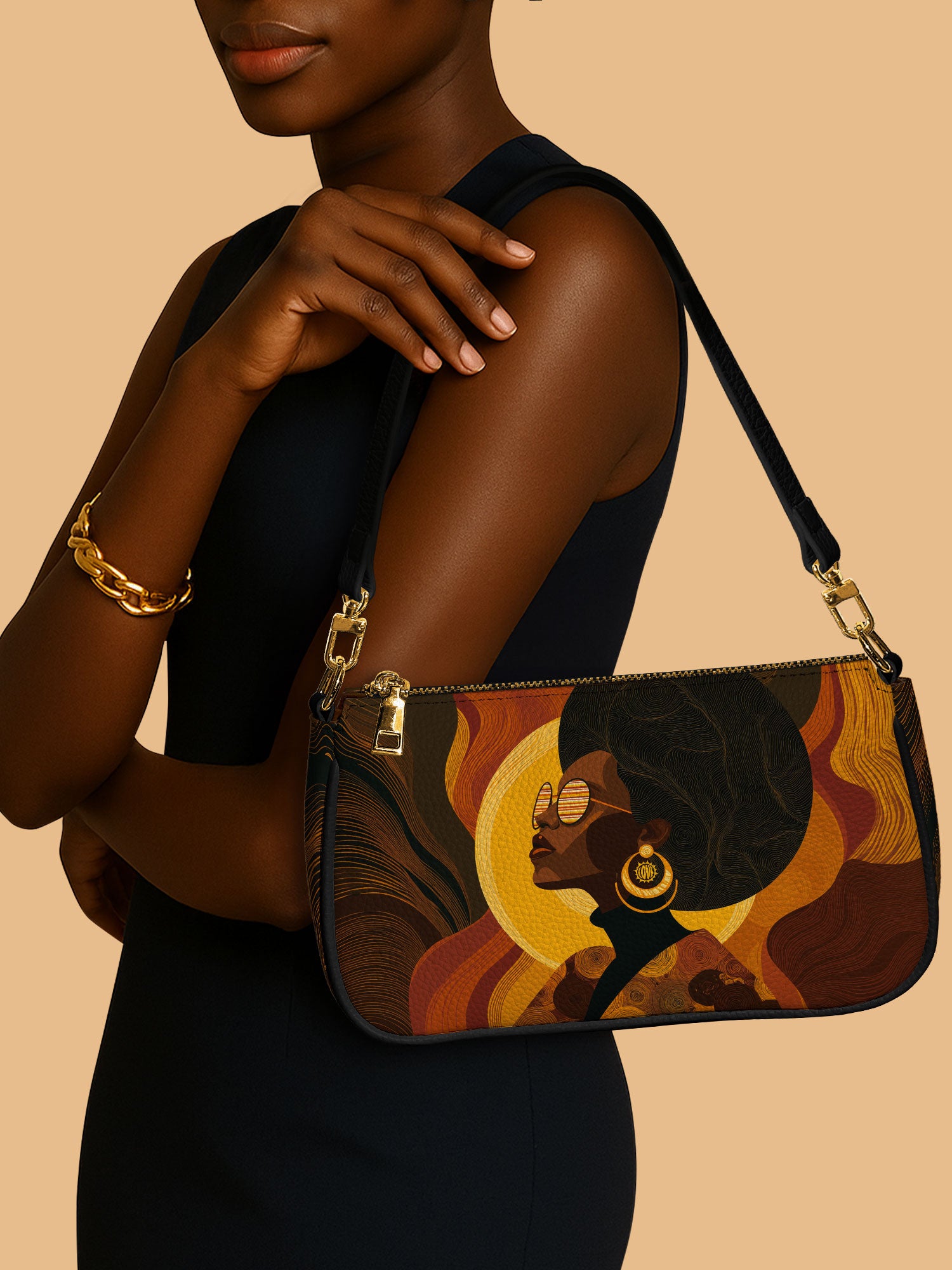 Bold In Black Classic Zip Pochette QR0TD387