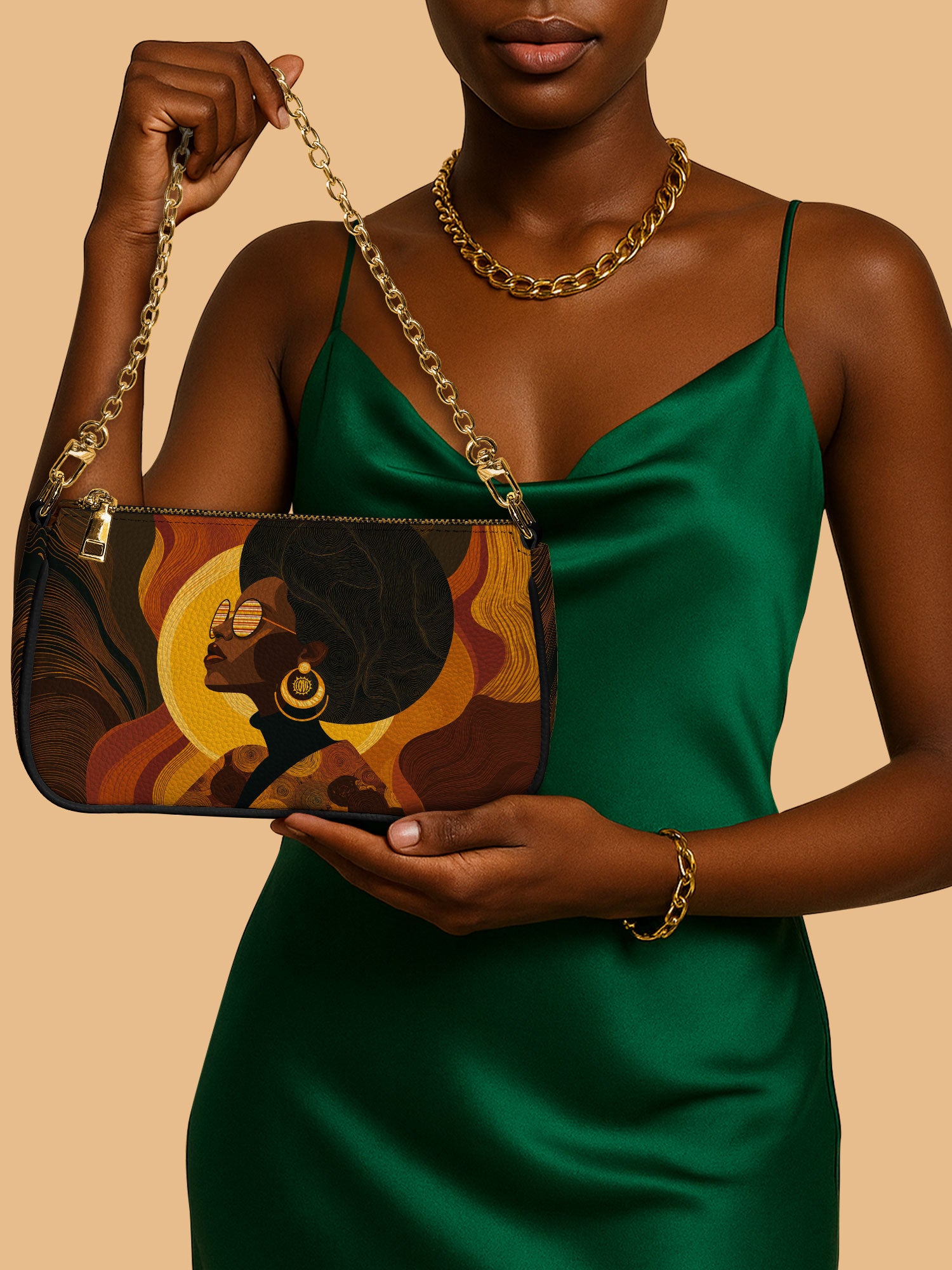 Bold In Black Classic Zip Pochette QR0TD387