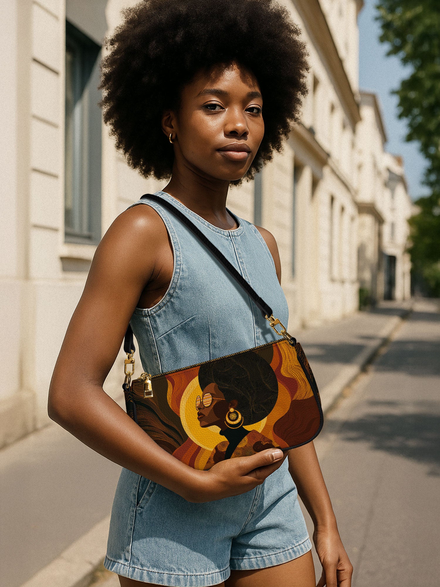 Bold In Black Classic Zip Pochette QR0TD387