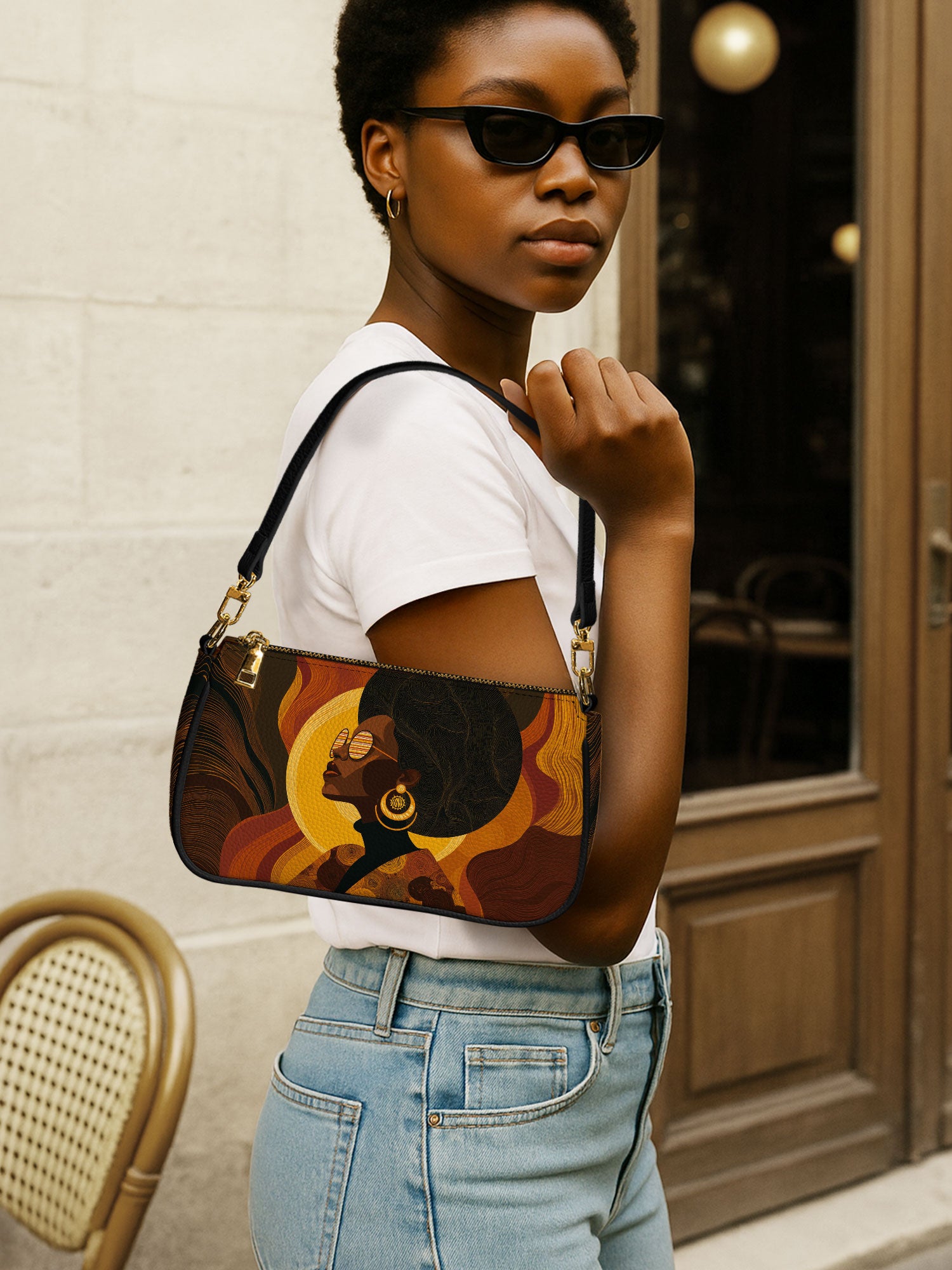 Bold In Black Classic Zip Pochette QR0TD387