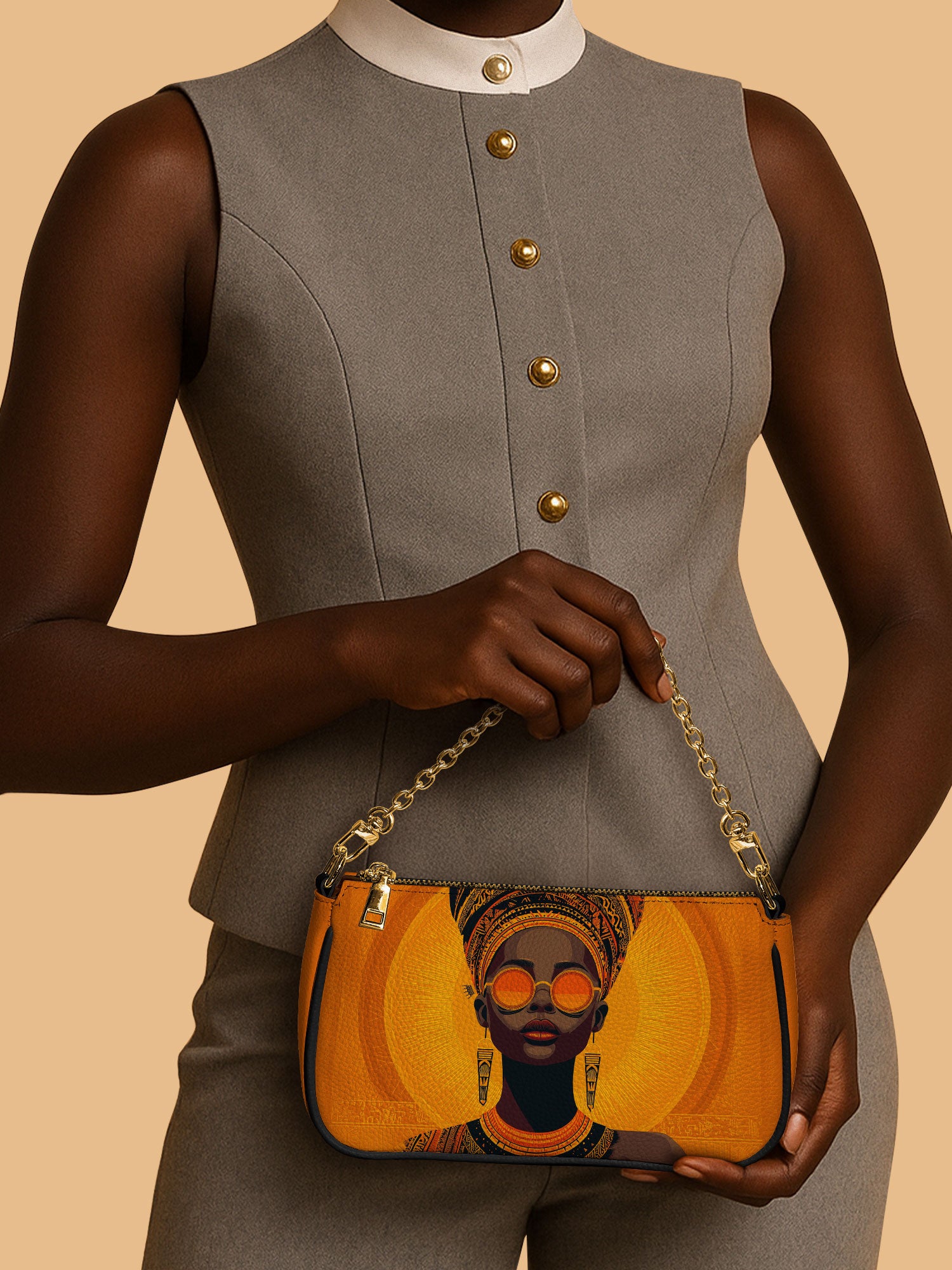 Dark Glam Classic Zip Pochette QR0TD389