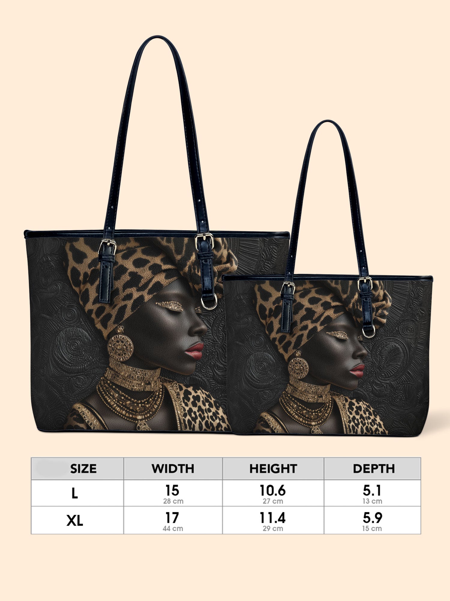 African Grace Leather Bucket Bag QR0XD723