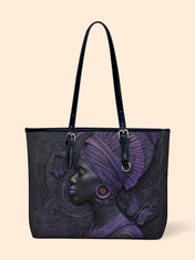 Midnight Crown Leather Bucket Bag QR0XD724