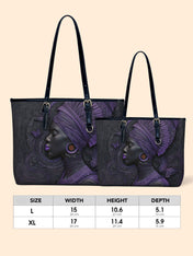 Midnight Crown Leather Bucket Bag QR0XD724