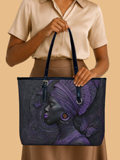 Midnight Crown Leather Bucket Bag QR0XD724