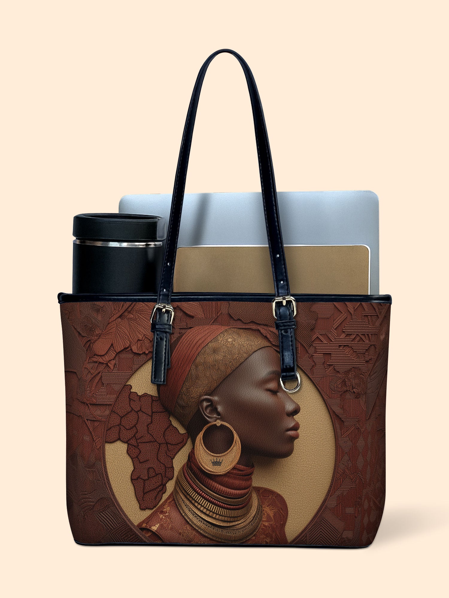 Afri Soul Leather Bucket Bag QR0TD420