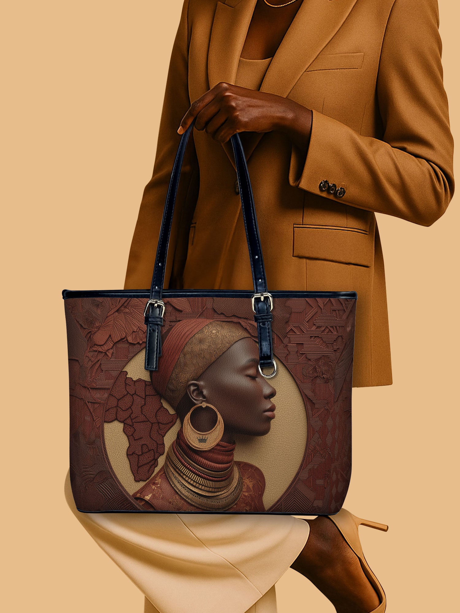 Afri Soul Leather Bucket Bag QR0TD420