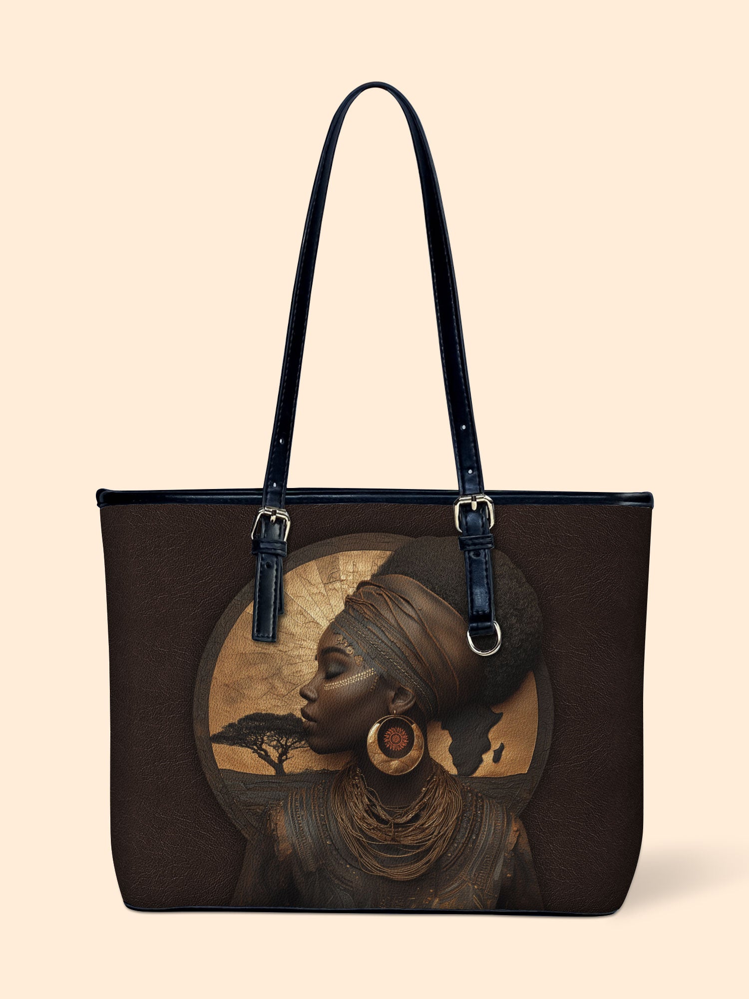 Africa's Spirit Leather Bucket Bag QR0TD417