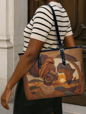 Roots of Africa Leather Bucket Bag QR0TD416