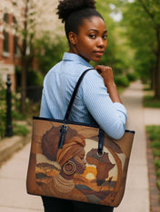 Roots of Africa Leather Bucket Bag QR0TD416